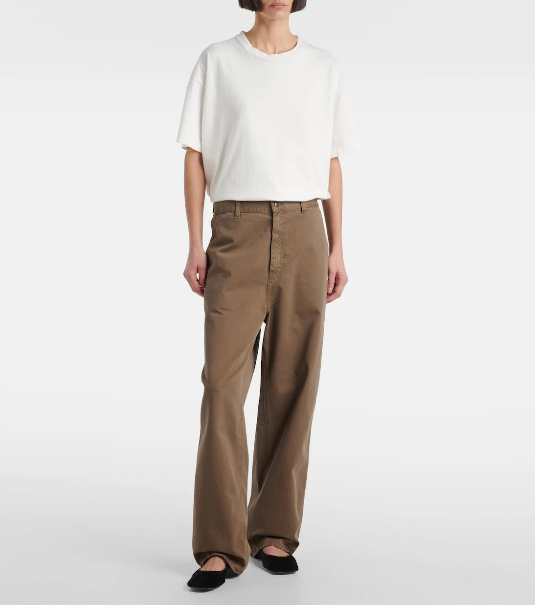 The Row - Sharka cotton gabardine wide-leg pants