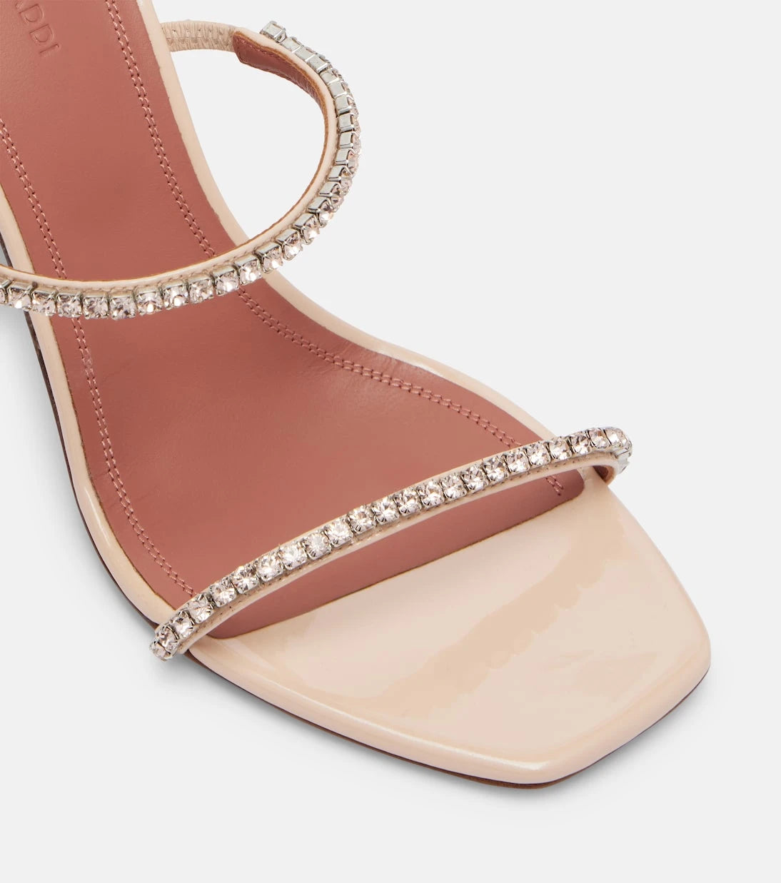 Amina Muaddi - Gilda embellished patent leather sandals