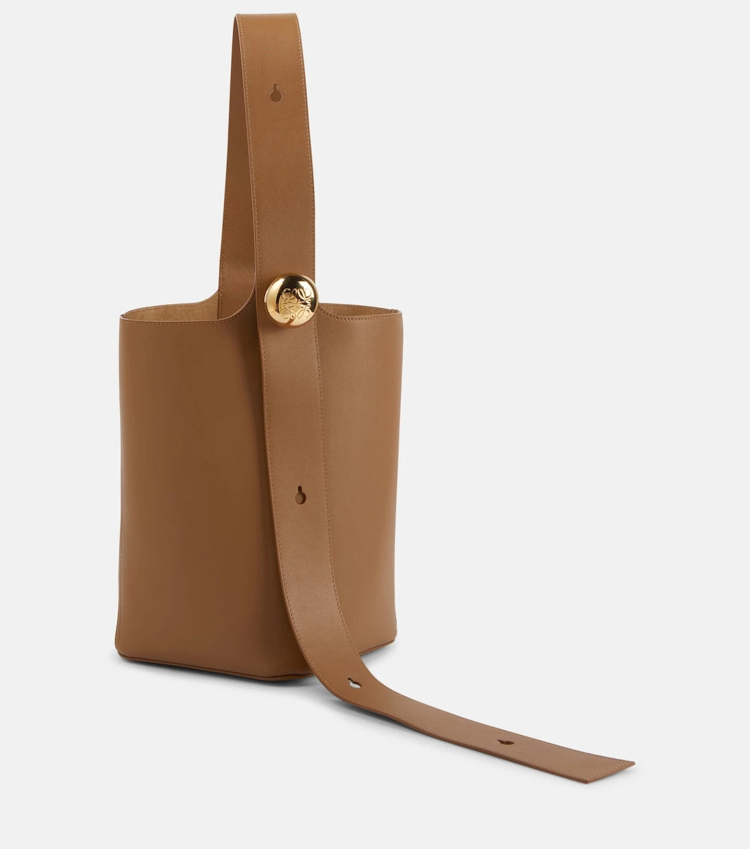Loewe - Pebble Medium leather bucket bag