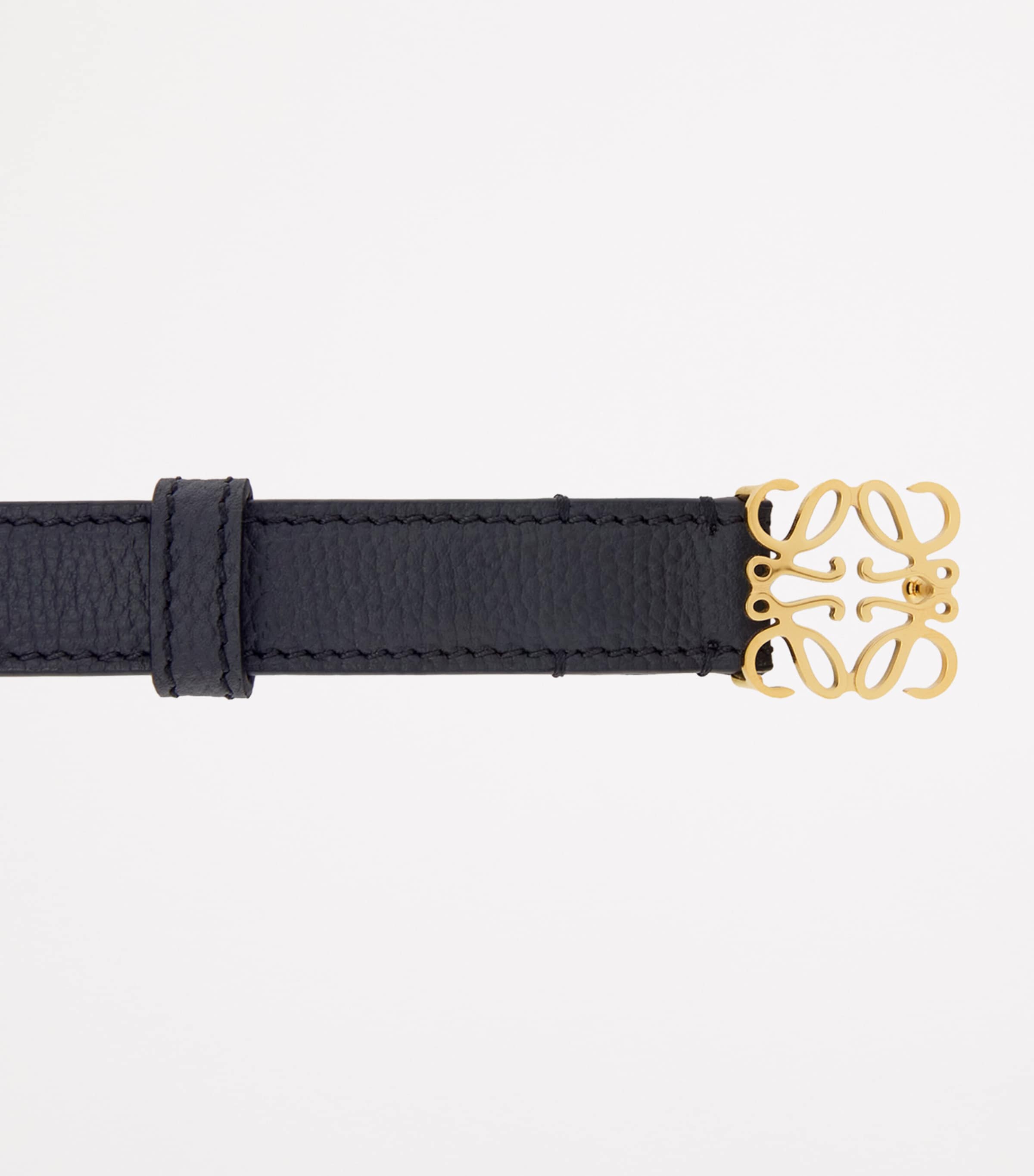 Black Calfksin Anagram Belt