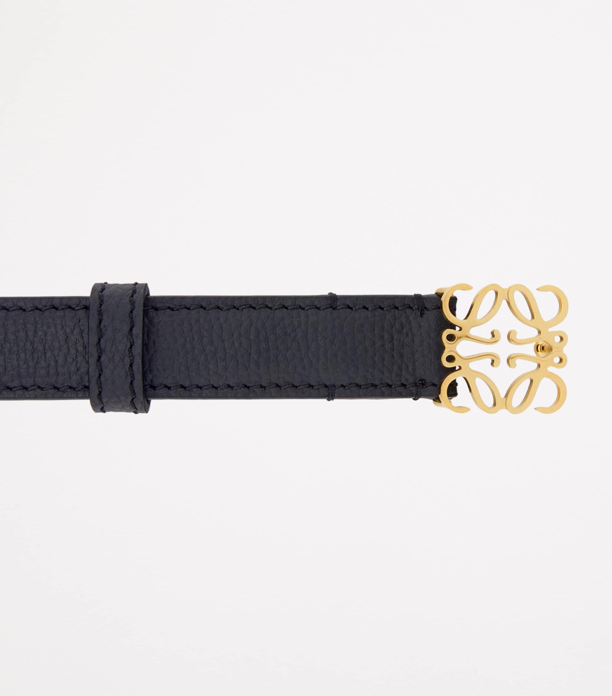 Black Calfksin Anagram Belt