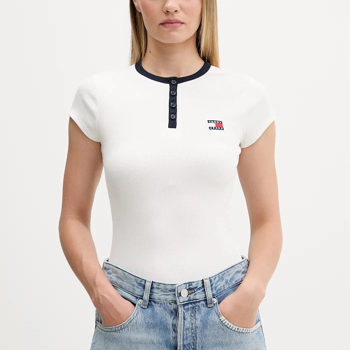 Tommy Jeans тениска дамска с памук