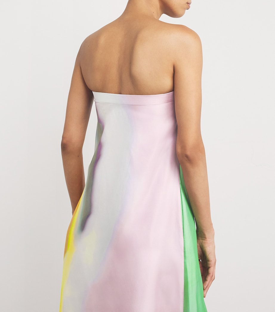 Multi Silk Bandeau Aura Maxi Dress