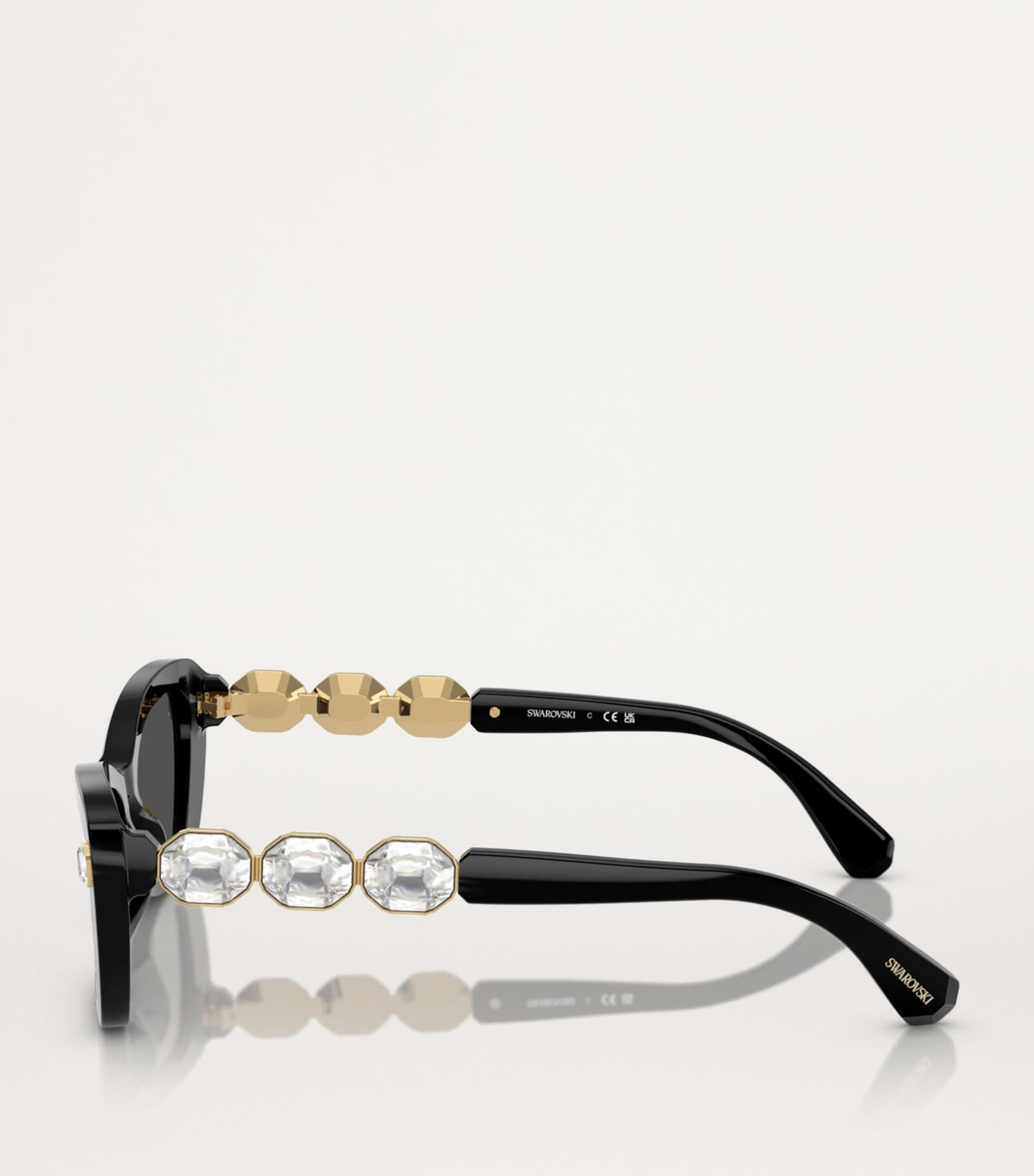 Swarovski Black Acetate SK6033 Sunglasses