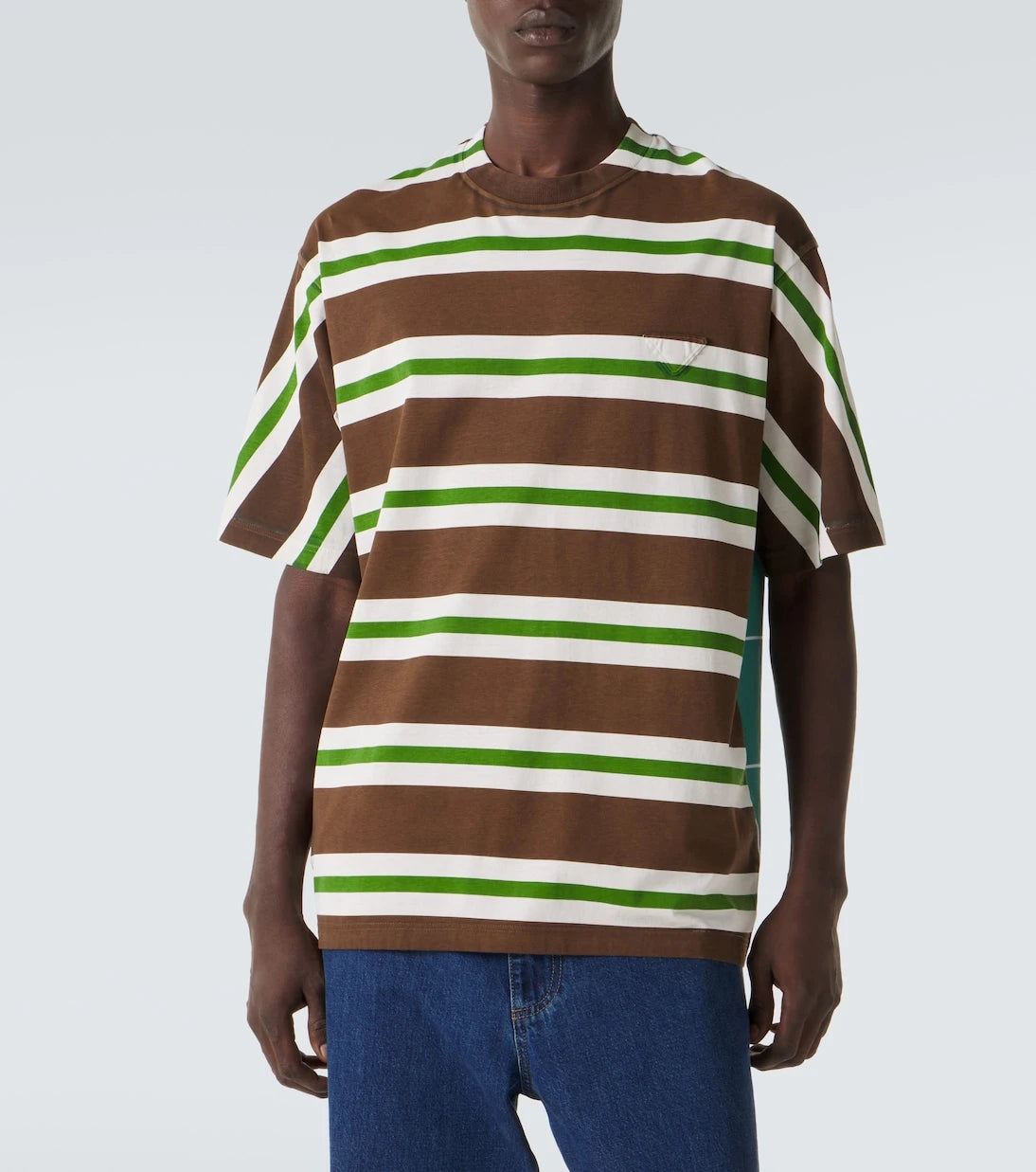 Prada - Striped cotton jersey T-shirt