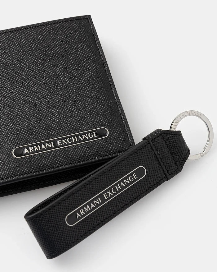 Deri cüzdan + anahtarlık Armani Exchange