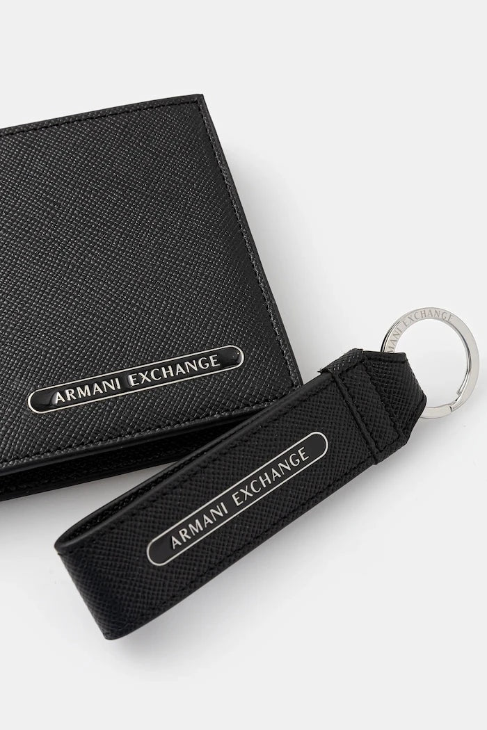 Deri cüzdan + anahtarlık Armani Exchange