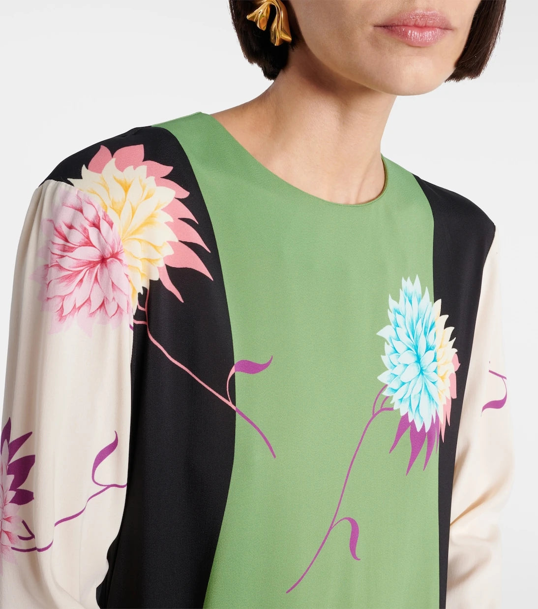 La DoubleJ - Swing printed jersey midi dress