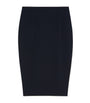 Blue Cady Colonna Midi Pencil Skirt