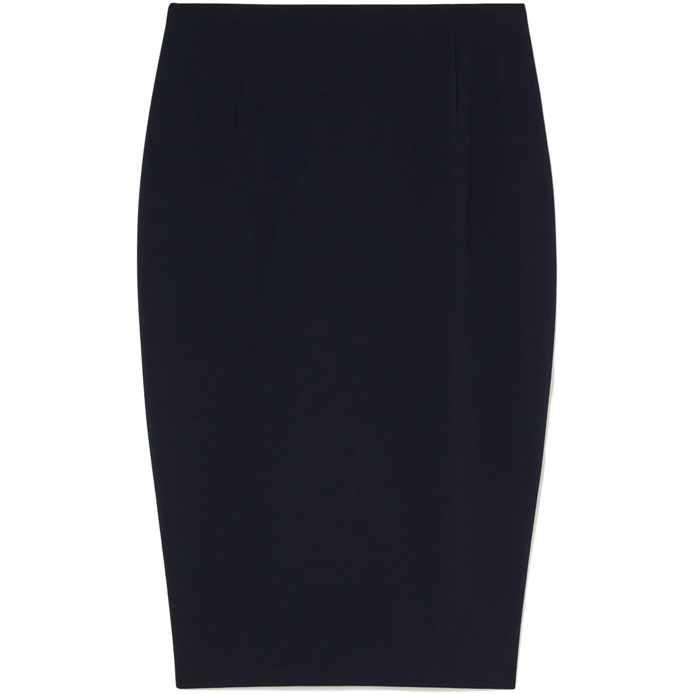 Blue Cady Colonna Midi Pencil Skirt