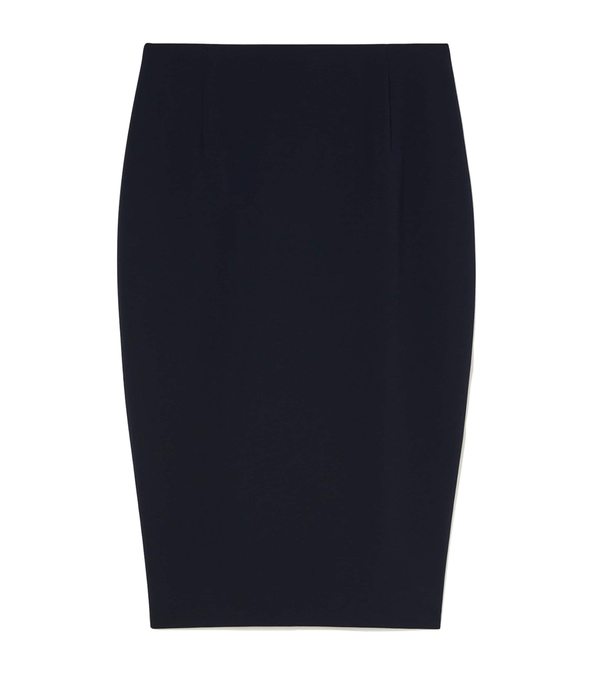 Blue Cady Colonna Midi Pencil Skirt