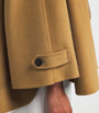 Yellow Virgin Wool High-Neck Coat
