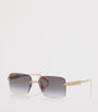 Cartier Gold Metal 06L001801 Rectangle Sunglasses