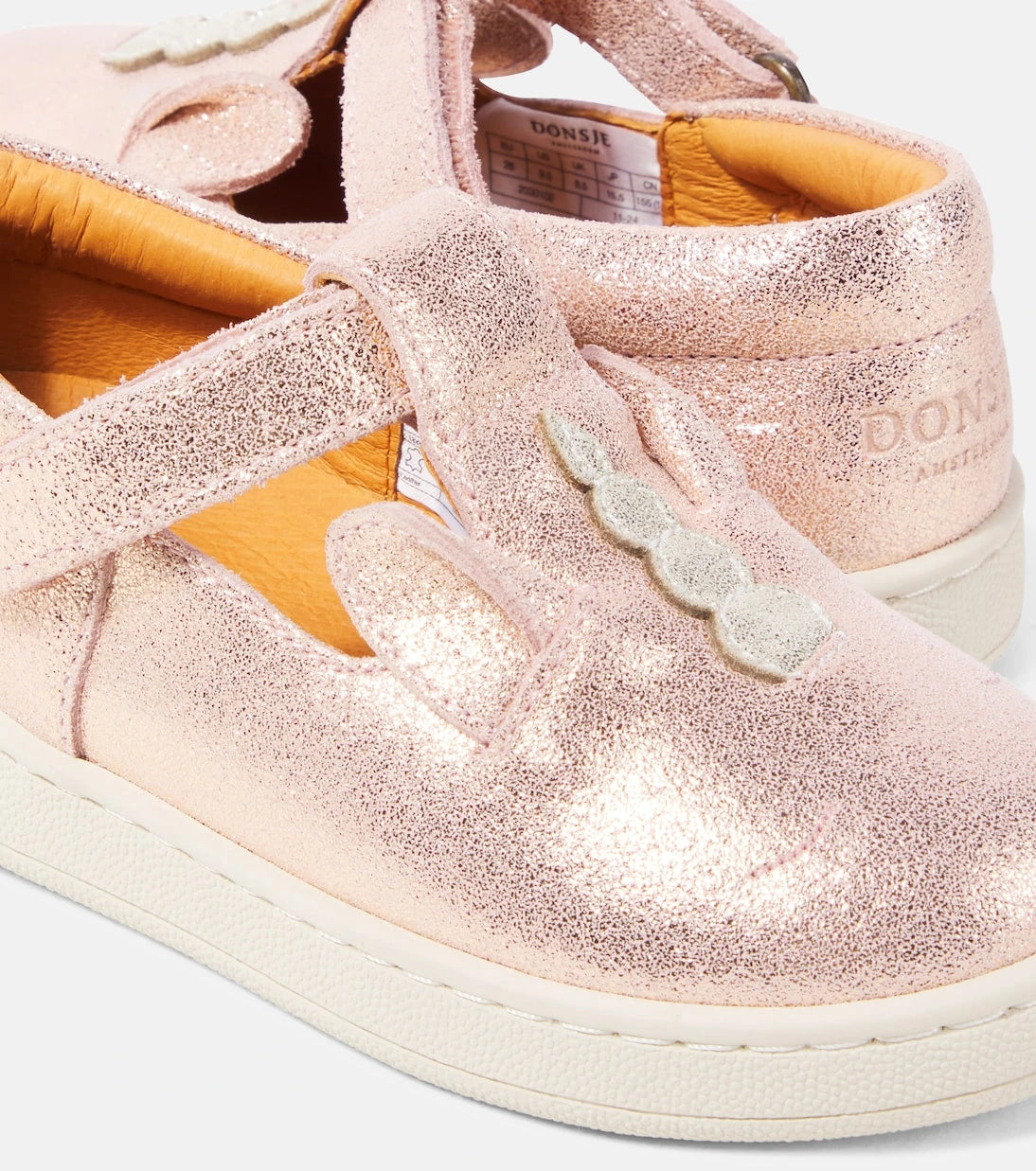 Donsje - Esterre metallic leather flats