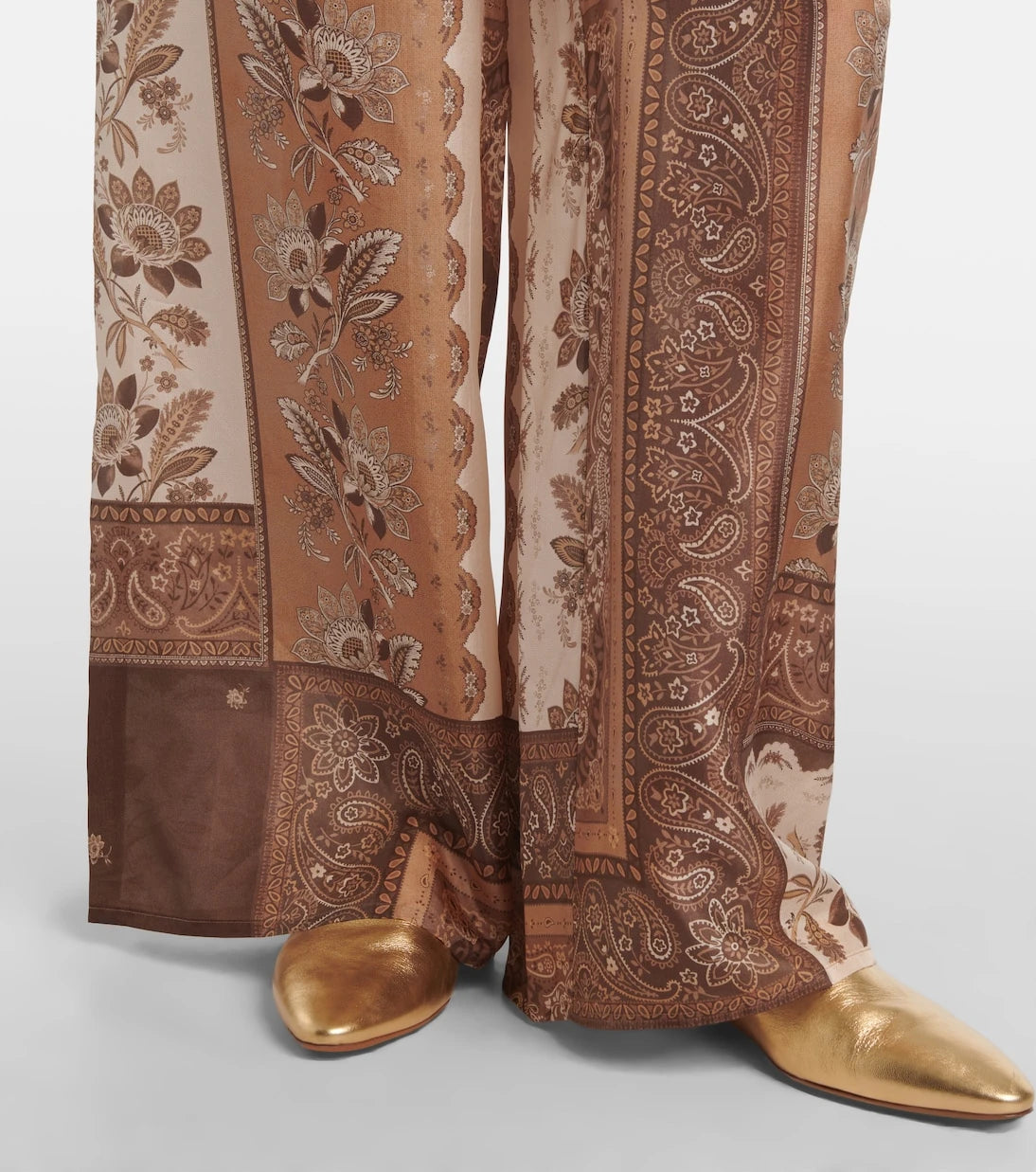Zimmermann - Lucky printed silk straight pants