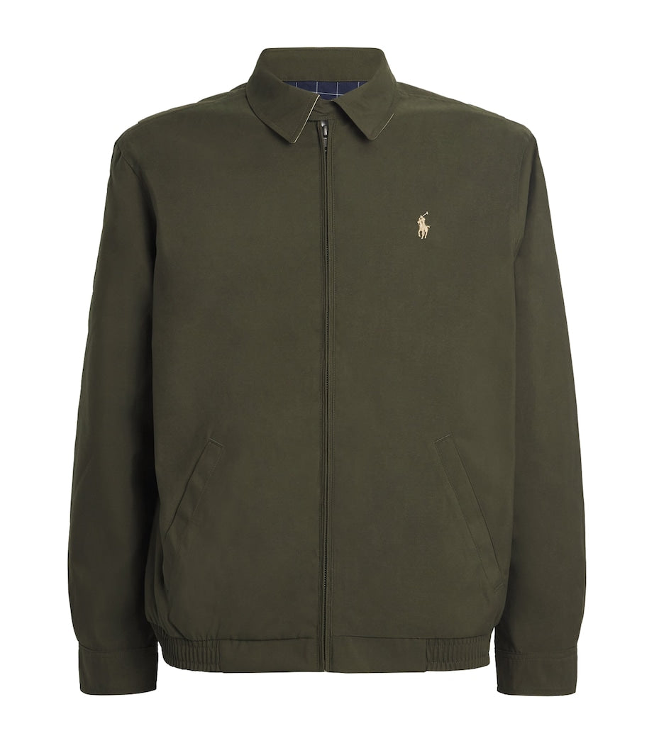 Green Water-Repellent Harrington Jacket