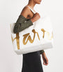 Large Cotton Logo Tote Bag IVORY
