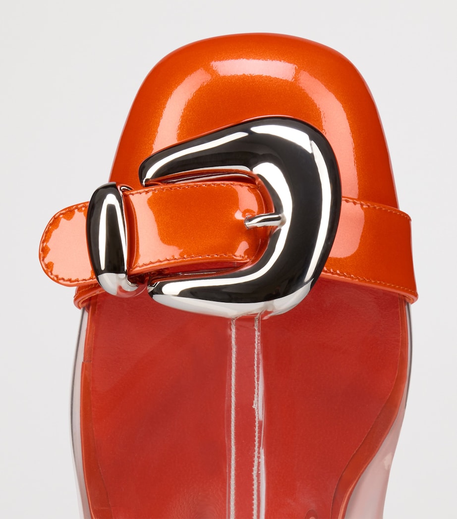 Christian Louboutin Orange Minny Bubble Ankle Boots 70