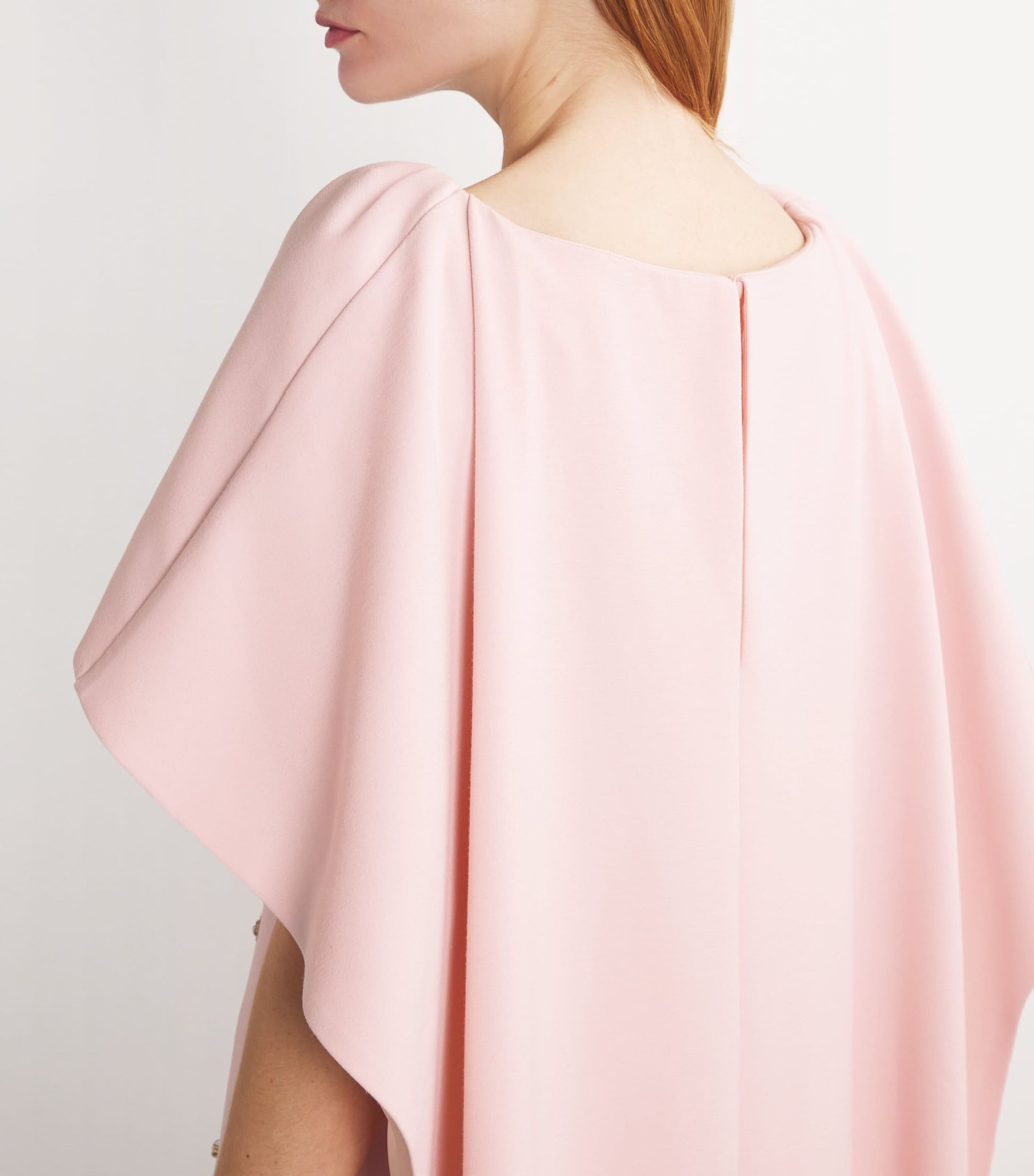 Crystal-Embellished Emory Cape Gown