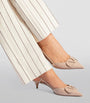 Valentino Garavani Nude Slingback Logo Heels 40