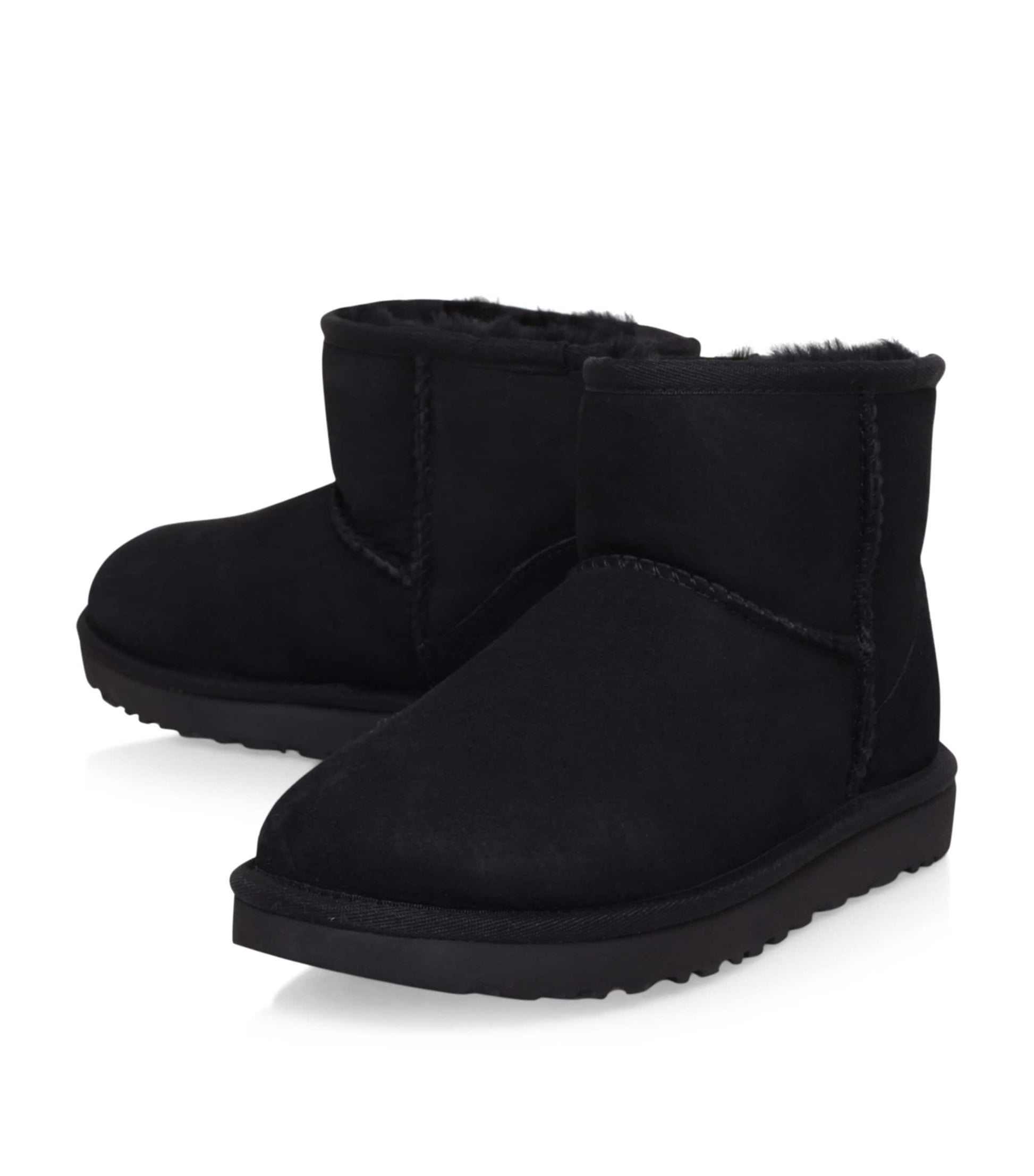 Black Classic Mini Suede Boots