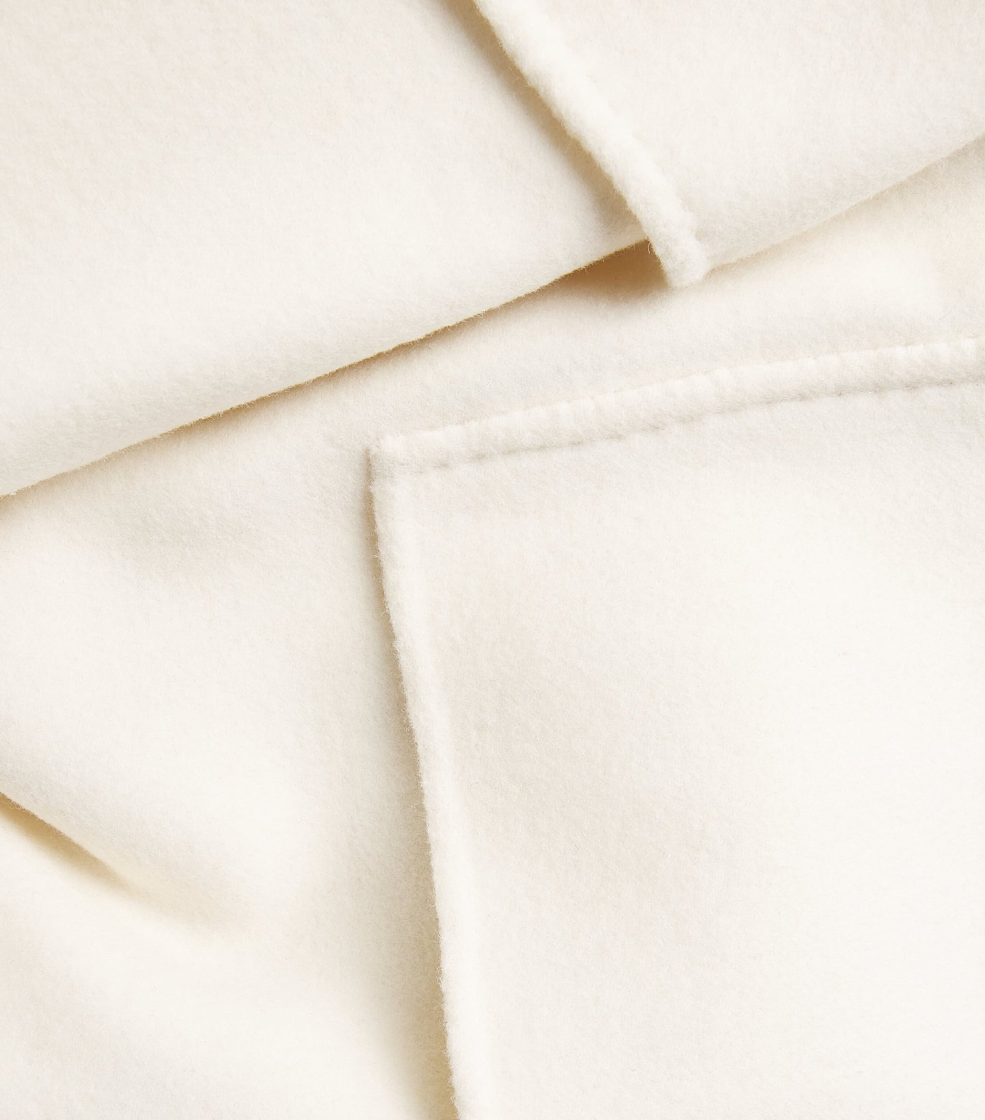 Wolk Morais Ivory Cashmere Cunardier High Neck Coat