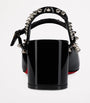 Christian Louboutin Jani Spikes Patent Leather Slingback Pumps 55