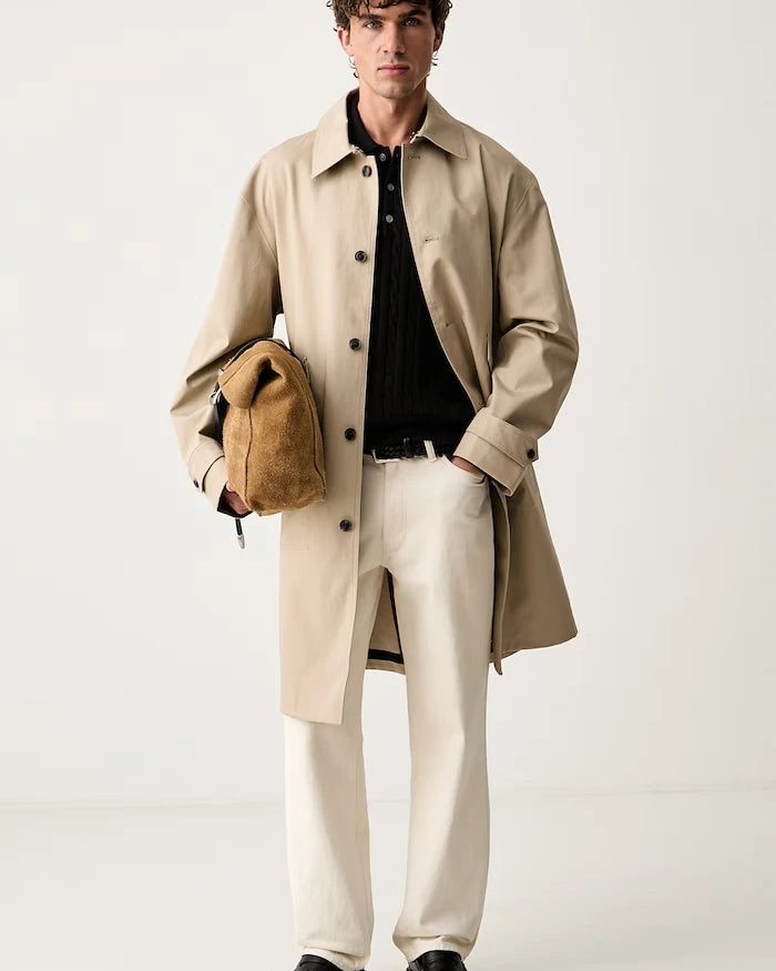 Tommy Hilfiger pamuklu erkek trençkot
