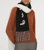 Alpaca-Blend Reversible Logo Scarf