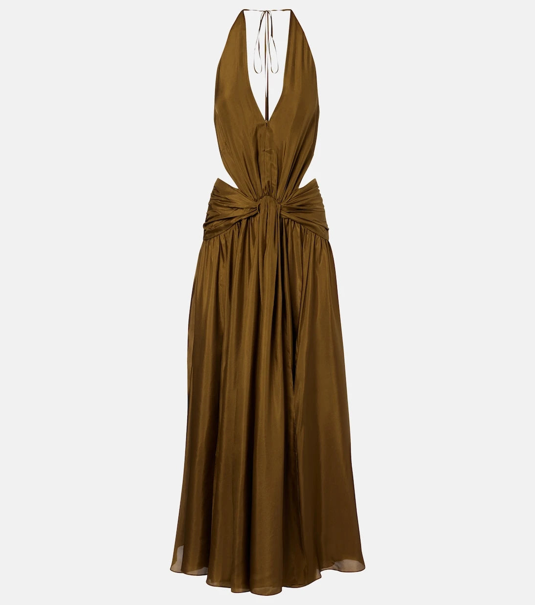 Zimmermann - Indra cutout halterneck silk maxi dress