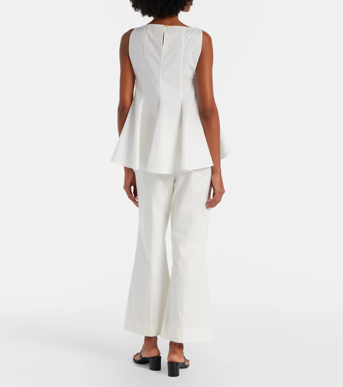 Khaite - Walter cotton and silk flared pants