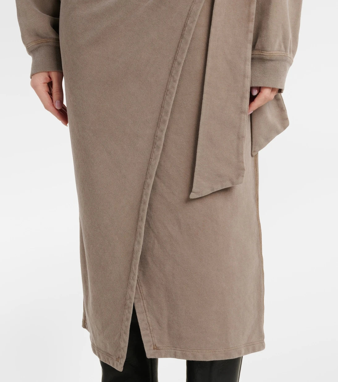 Marant Etoile - Sandrina draped cotton midi dress