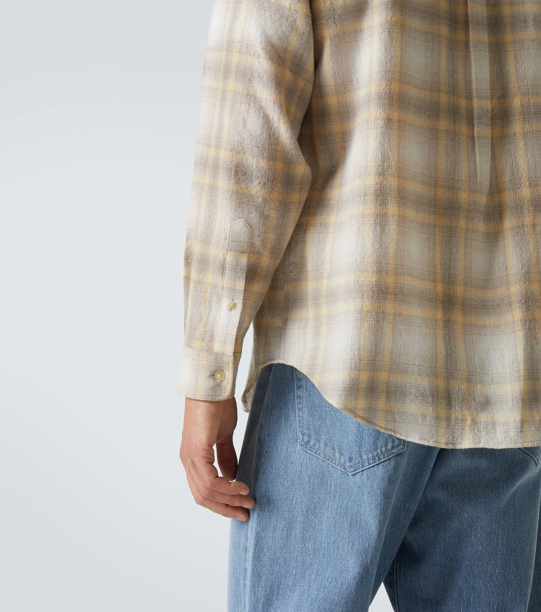 Auralee - Plaid wool shirt