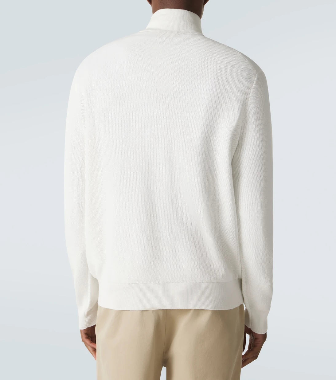 Polo Ralph Lauren - Logo cotton half-zip sweater