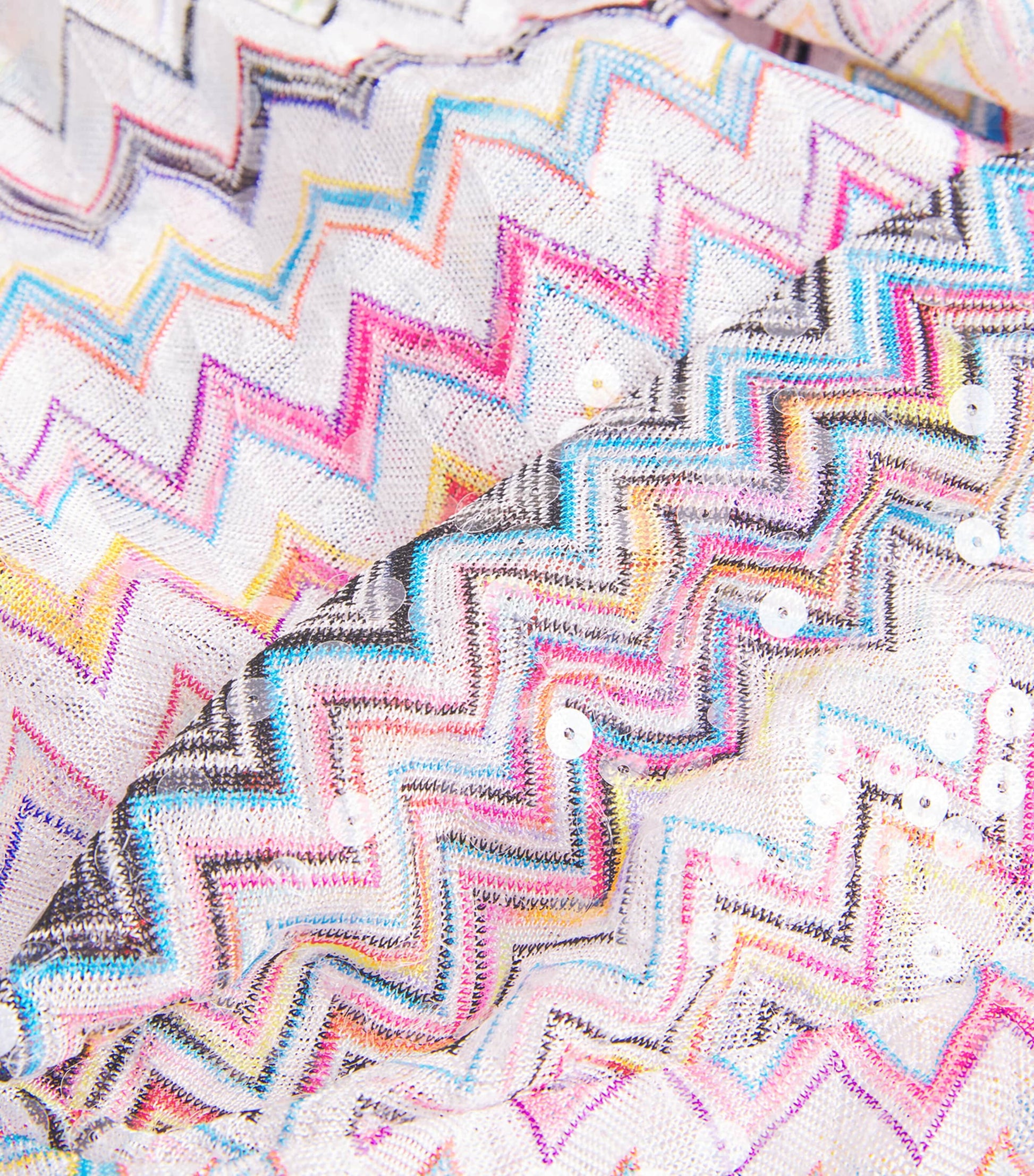 Missoni Multi Zigzag Plunge Mini Dress