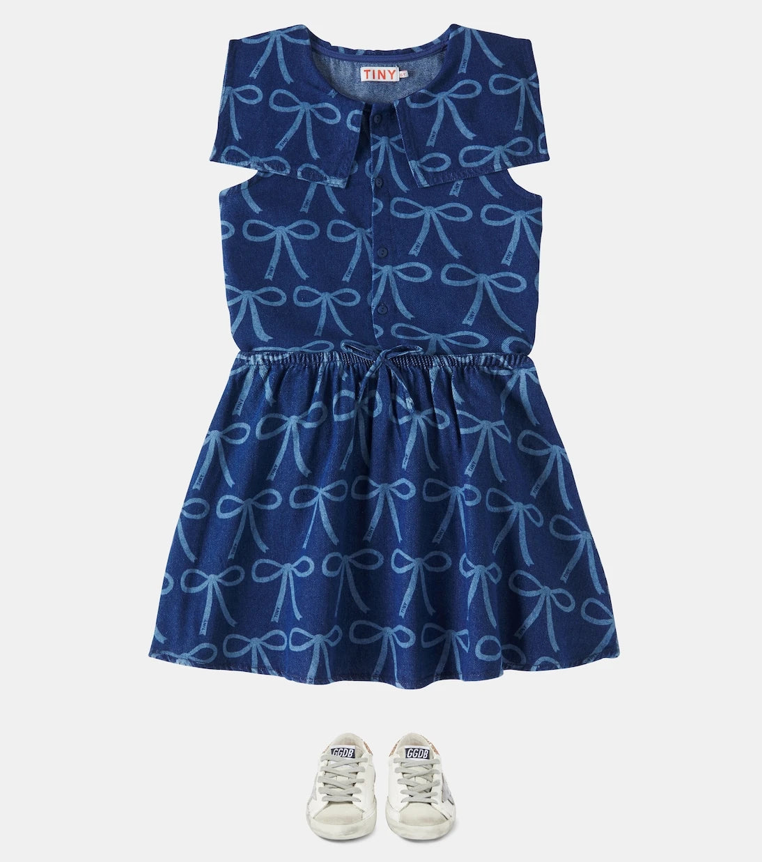 Tinycottons - Bows denim skirt