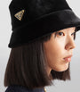 Black Velvet Bucket Hat