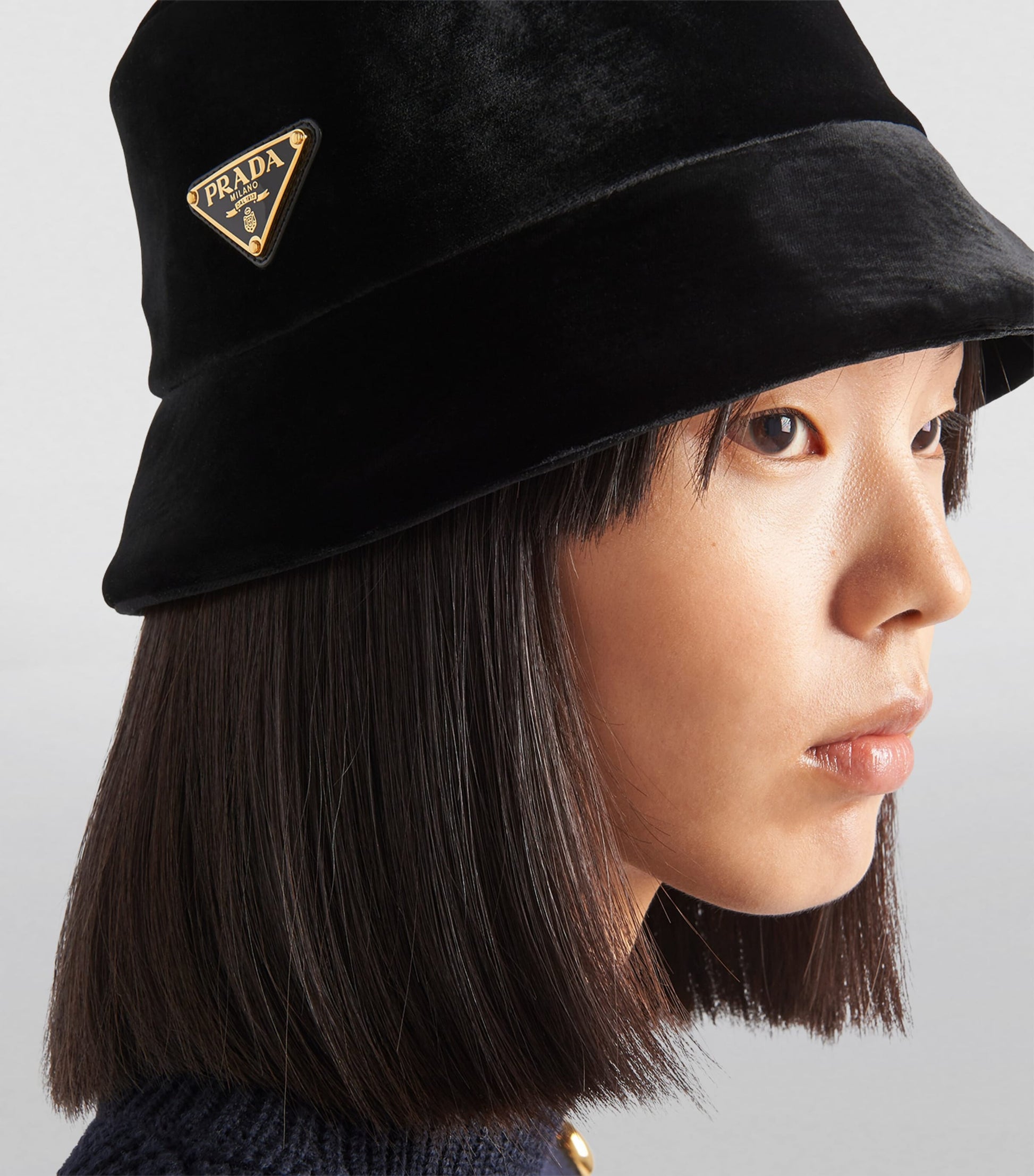 Black Velvet Bucket Hat