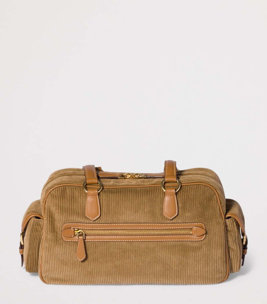 Corduroy Pocket Shoulder Bag
