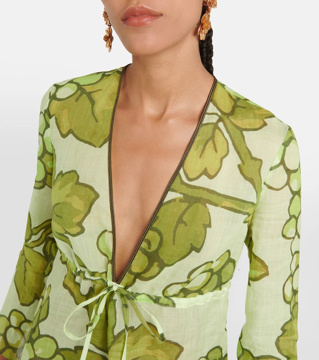 Etro - Printed ramie tunic