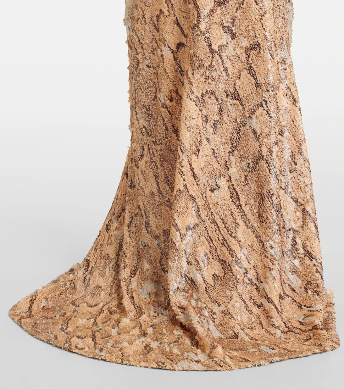Dries Van Noten - Sequined snake-effect gown