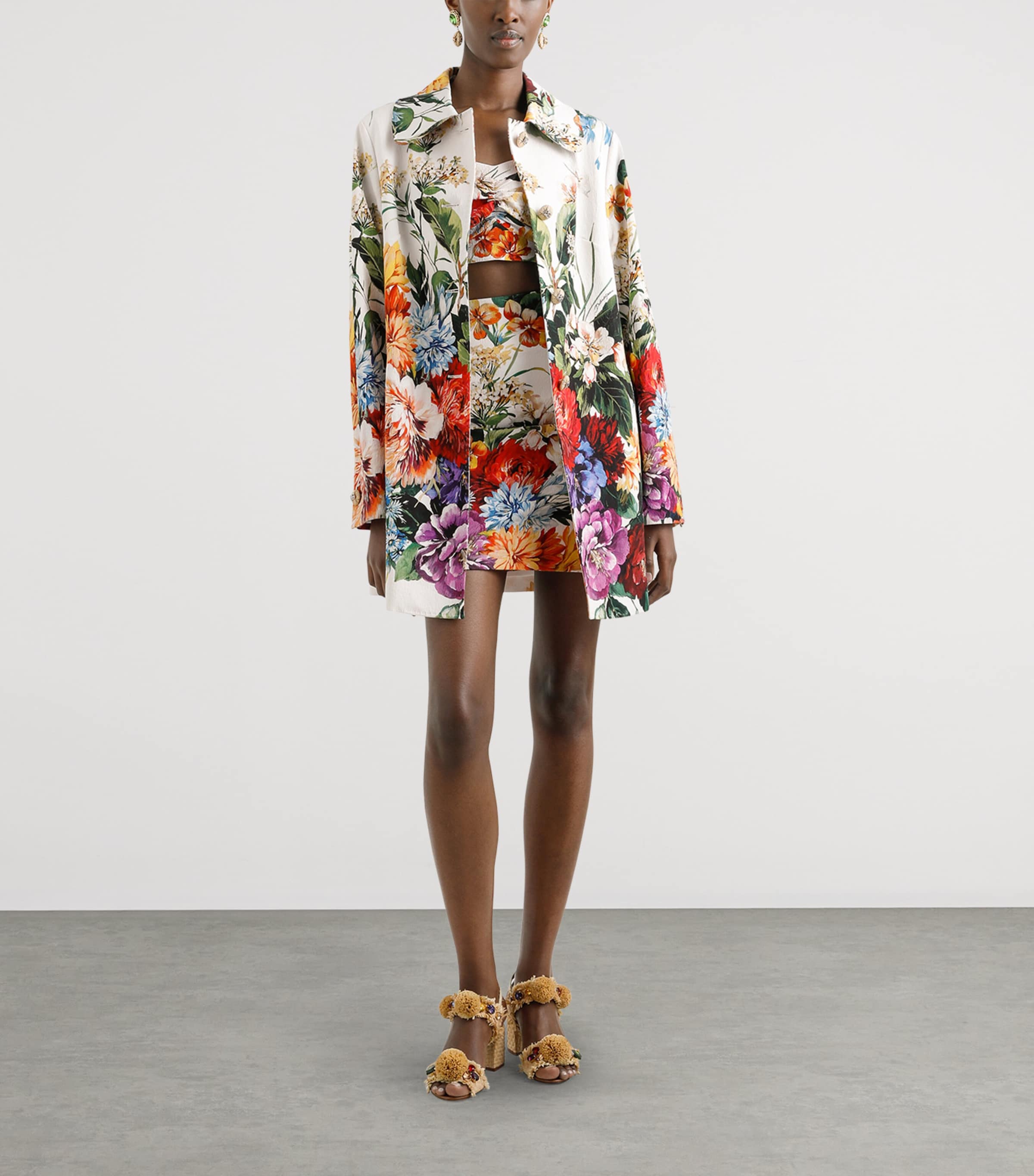 Floral Print Shirt Dress