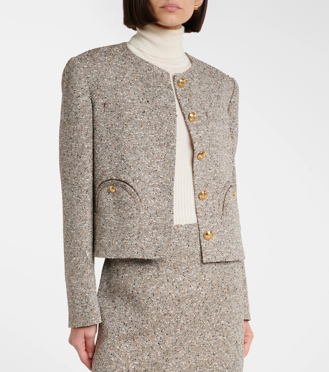 Blazé Milano - Shamo linen-blend tweed jacket