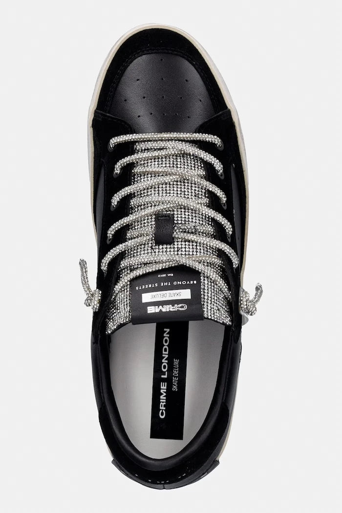 Crime London SK8 DELUXE WEDGE маратонки дамски от кожа