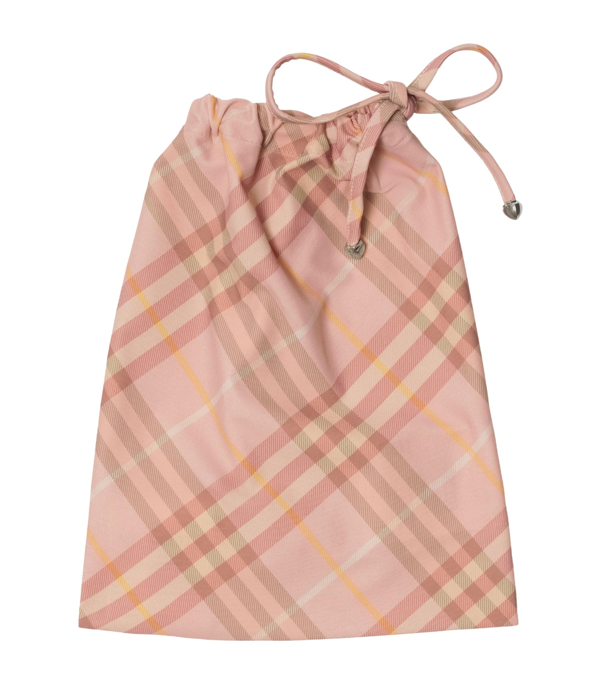 Burberry Pink Check Side-Tie Bikini Briefs