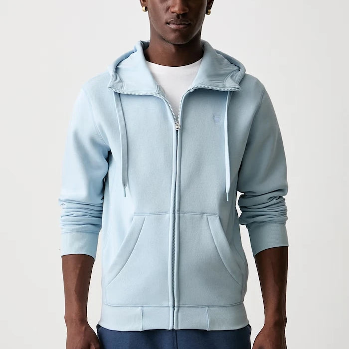 G-Star Erkek Pamuklu Fermuarlı Kapüşonlu Sweatshirt Premium Core