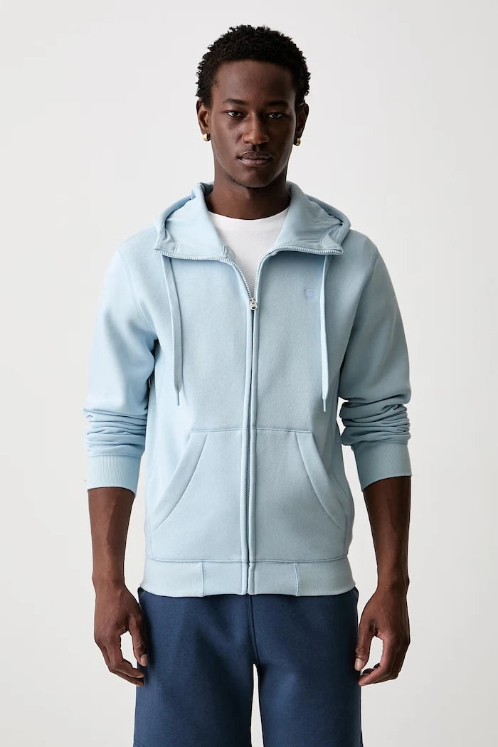 G-Star Erkek Pamuklu Fermuarlı Kapüşonlu Sweatshirt Premium Core