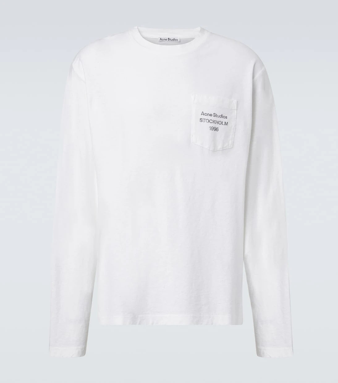 Acne Studios - تي شيرت بشعار من مزيج القطن
