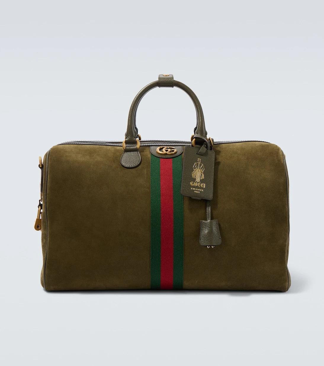Gucci - حقيبة غوتشي سافوي دافل متوسطة من جلد الشمواه