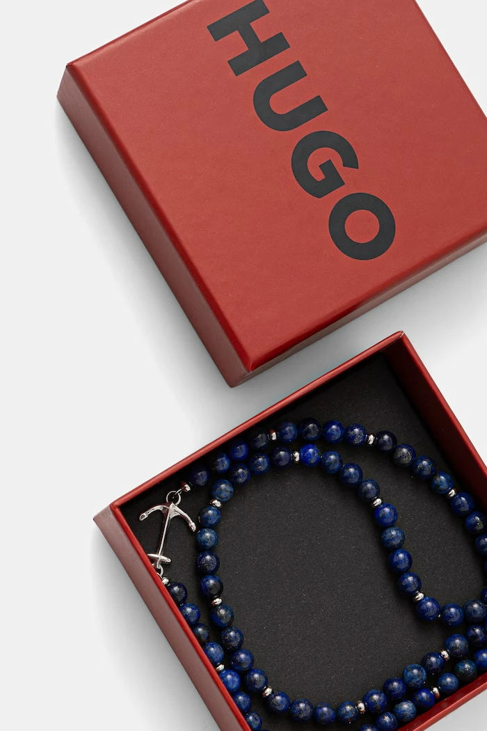 HUGO erkek lapis lazuli kolye E-BEADS5-NEC